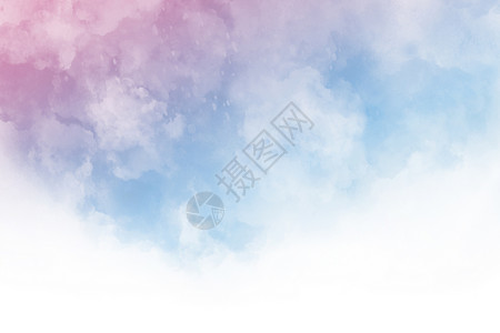 具有云纹理背景的抽象蓝色水彩海洋天堂艺术空气墙纸天空气氛环境运动插图背景图片