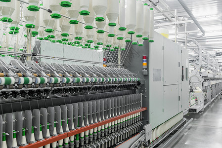 一家纺织厂的线条棉布纤维机器制造业材料生产技术旋转工作加工背景图片