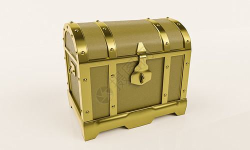 宝箱打开空的金色复古宝箱背景