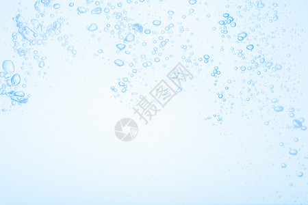 泡泡光蓝色水中白色背景的泡泡Name水滴液体运动宏观海浪波纹背景