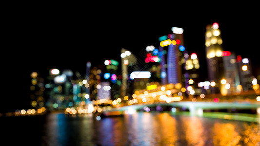 Bokeh 天线背景城市天际景观背景图片