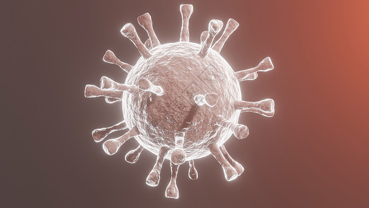 图微大素材冠状病毒(COVID-19 流行病的微观观察3背景