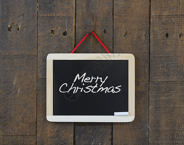 圣诞黑板快乐绘画木板粉笔木头餐厅框架背景图片