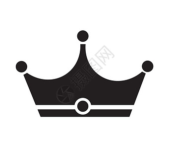 皇冠免抠插图白色背景上的皇冠图标皇冠图标背景