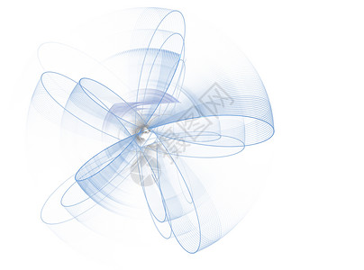漩涡效果电子围绕原子核旋转 科学规律圆圈流动数据漩涡螺旋中心洞察力渲染数学作品背景