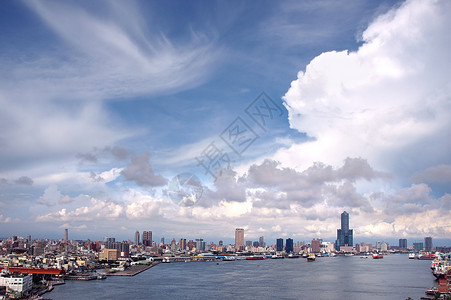 高雄港概览背景