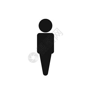 人类图标白色背景上的人 人图标标签电脑卫生间用户绅士女孩团体商业办公室工作背景