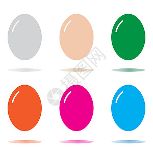 蛋白质图标在白色背景上隔离的鸡蛋图标 鸡蛋标志 平面样式 例如背景