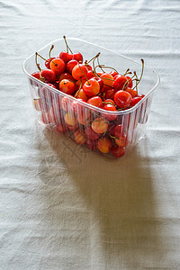 莫雷罗切樱桃饮食塑料水果美食团体甜点盒子浆果食物高清图片