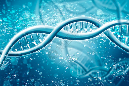 双螺旋 DNA 链辉煌 科学医学和研究的概念蓝色细胞实验基因组基因染色体技术克隆药品生物背景图片