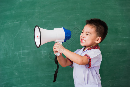 秒秒学素材校服学生穿学装 儿童男孩幼儿园幼儿园扩音器童年民众演讲嗓音课堂学校孩子幼儿园扬声器背景