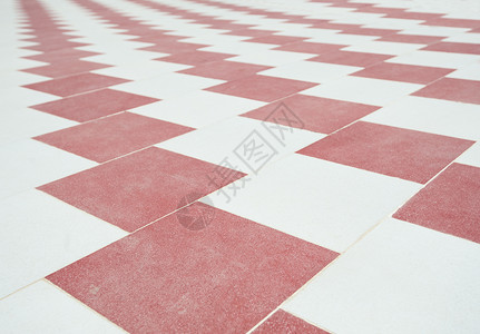 简要地平面图案背景壁纸墙纸白色瓷砖消失红色检查对角线地面背景