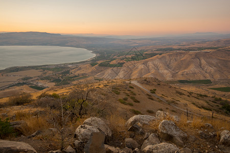 太巴列以色列悬崖堡垒高清图片