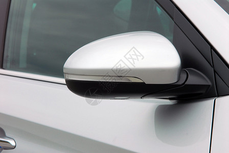 车指标侧面镜子 配有汽车的转形信号服务指标旅行技术车道窗户车辆土地奢华街道背景