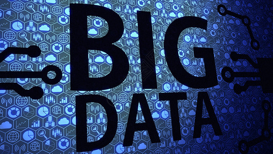 大数据icon大数据大图片背景由大数据图标和大数据文本组成 蓝光 Ver 3 4 种不同角度背景