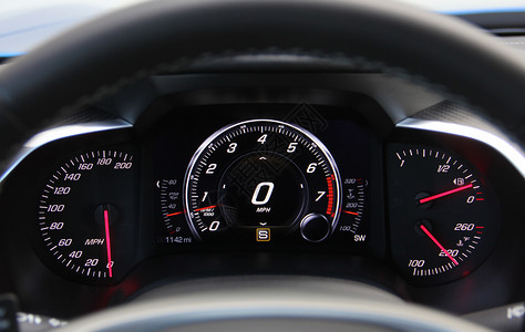 灯光仪表板柜台控制仪表交通拨号汽油驾驶测量竞赛车速高清图片