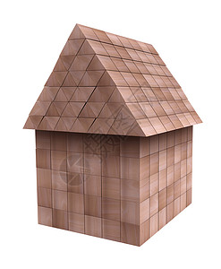 木制简易房孩子幼儿园立方体建筑学喜悦三角形操场学习童年棕色背景图片