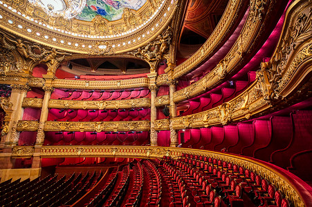 法国巴黎歌剧院艺术内部的高清图片