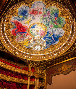 法国巴黎歌剧院美丽的巴洛克风格高清图片