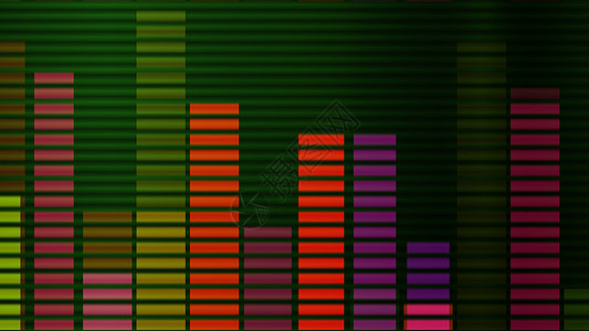 数字电平levels vu 音频 LED 电平表光谱混合器屏幕俱乐部海浪播送电视收音机技术夜店背景