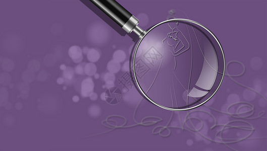 新娘绘画女性轮廓艺术草图背景紫色姿势线条插图背景图片