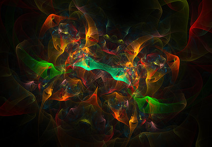 五颜六色的分形蝴蝶 梦文摘漩涡活力插图运动框架力量科学艺术辉光装饰品背景图片
