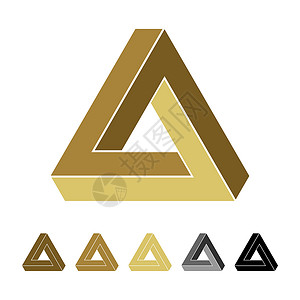 三角形标志三角形无限矢量标志模板插图设计 矢量 EPS 10背景