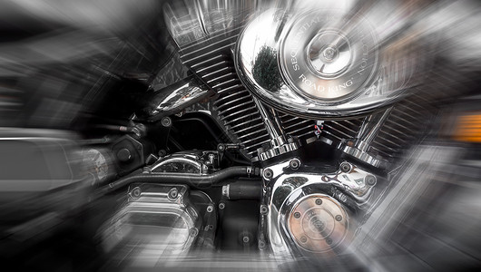 摩托车的铬发动机速度自由车辆力量金属自行车引擎运动圆柱机器背景图片
