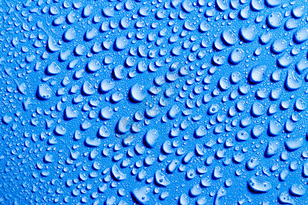 宏水滴纹理反射气泡蓝色艺术环境图形幻影墙纸雨滴液体背景图片