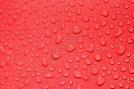 水滴图形宏水滴纹理红色艺术雨滴反射墙纸图形液体气泡宏观环境背景