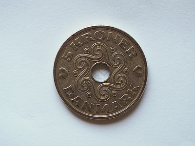 丹麦硬币丹麦克罗尼硬币背景