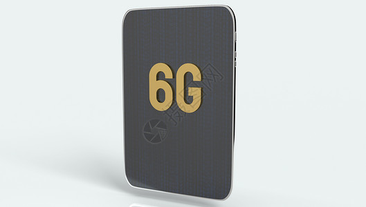 6g 屏幕平板板板3d上的金色 白背沟技术互联网金子电脑电讯全球手机移动渲染电话背景图片
