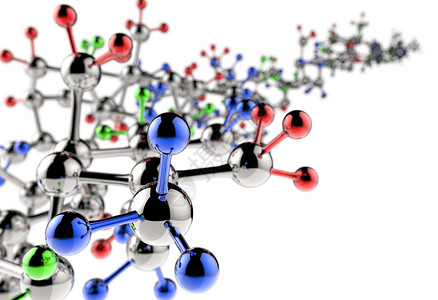 物质结构3d 分子介质绿色化学原理图金子螺旋科学蓝色生物学技术物质背景
