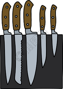 塑料刀菜刀五件套设计图片