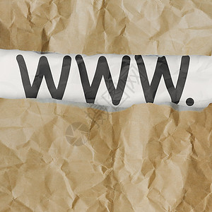 素材网站国际作为互联网概念 在压纸纸背景上绘画www背景
