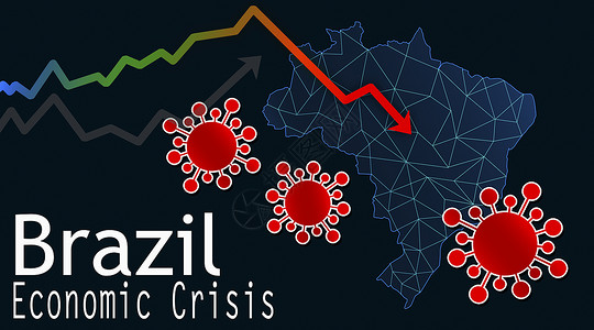巴西因病毒爆发经济危机高清图片