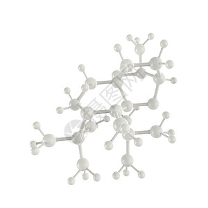 白色背景上的分子白色 3d化学技术公式教育生物学化学品医疗科学实验室物理背景图片