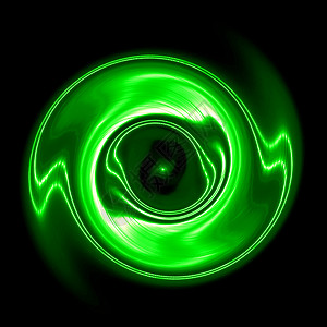 绿色和黑色抽象背景海浪插图创造力太空眼墙纸艺术旋风运动漩涡背景图片