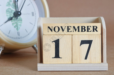 17素材在线11月17日购物时间工作立方体日历礼物周年手表学习笔记背景