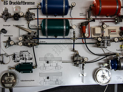 什刹莫EG 压缩气动刹车加压力计电缆机动车线条水力学卡车汽车汽缸液压技术训练背景