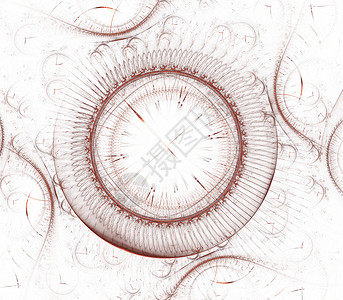 机制设计素材观看 3D 数字分形设计 复古时钟系列 由时间和分形几何符号组成的设计作为对过去 未来 时间旅行和现代科学主题的隐喻艺术插图火焰背景