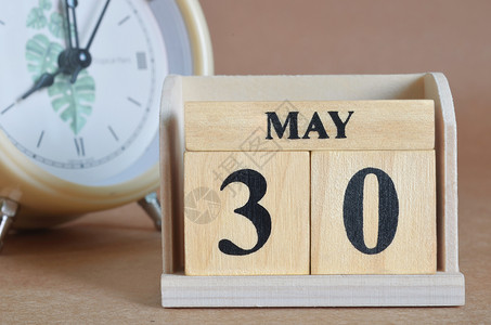 2019年5月日历5月30日工作立方体销售礼物标题购物森林时间办公室周年背景