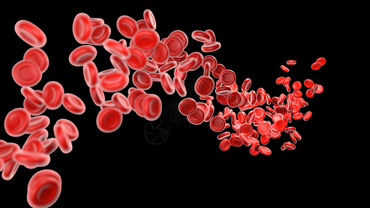黑色背景上的三维血细胞投影 超高分辨率 高像素图片遗传学生物大肠杆菌旋转技术基因组微生物学染色体细菌克隆背景图片