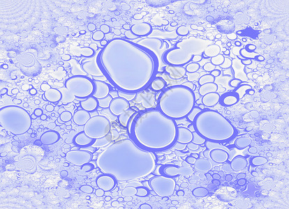 蓝色圆形气泡熔化表面背景