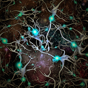 神经分析素材脑神经中细胞背景