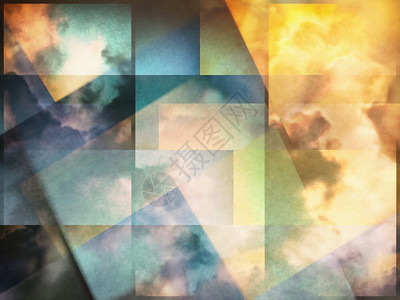 动态大气年会色彩多彩的云墙纸戏剧性插图风景框架天际几何作品图层天空背景