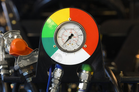 工业测量设备特写 C真空工具酒吧压力机械鳞片仪表技术软管液压背景图片