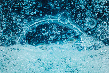 泡泡光抽象液体肥皂泡泡蓝色背景洗澡肥皂泡空气民众洗涤粒子卫生清洁漂浮方法背景