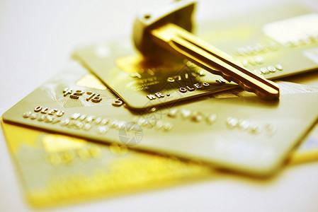 信用卡和钥匙债务宏观数字借方安全信用银行交易互联网塑料店铺高清图片素材
