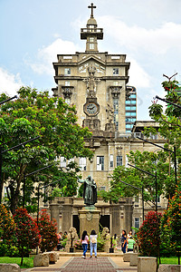 马尼拉圣托马大学主建筑外墙 菲律宾菲利普高清图片